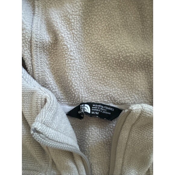 The North Face Polartec Womens Medium Full Zip Hoodie light gray - Picture 4 of 8